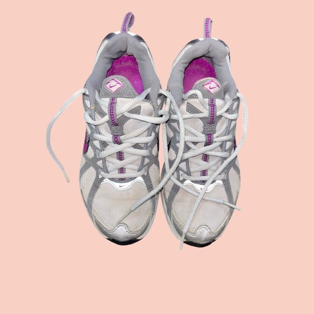 Nike Air Max Stone Shield Women's Trail Running Shoes Gray Purple Size 6 silver